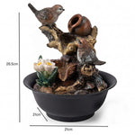 Tabletop Water Fountain LED Colour Changing Bird | HomeAndLiving