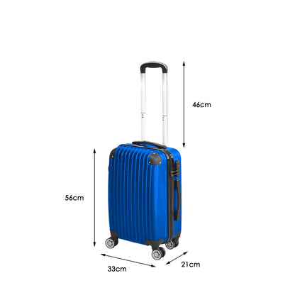 20" Luggage Suitcase Code Blue