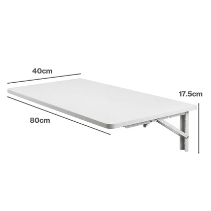 Wall Mounted Folding Table Floating Desk | HomeAndLiving - 4