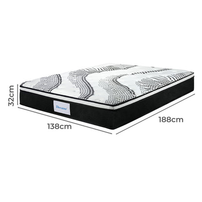 Medium Firm Double Mattress 188x138x32cm