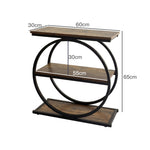 3 Tier Narrow Side Table Industrial Bedside | HomeAndLiving
