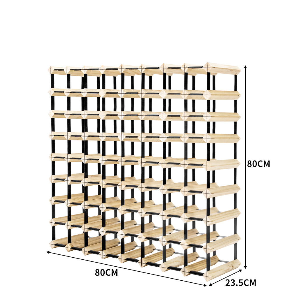 72 Bottle Timber Red Wine Rack