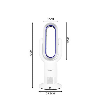 Bladeless Electric Fan Cooler Blue