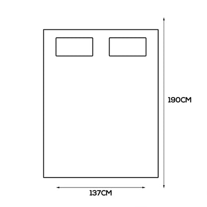 Bamboo Pillowtop Mattress Topper Double