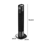 50W Tower Fan Bladeless Fan Black