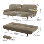 Luxury CONVERTIBLE SOFABED WITH USB CHARGE AND SIDE TABLE  Premium