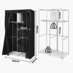 Stylish Portable Closet Wardrobe Organizers 102CM  Space-Saving