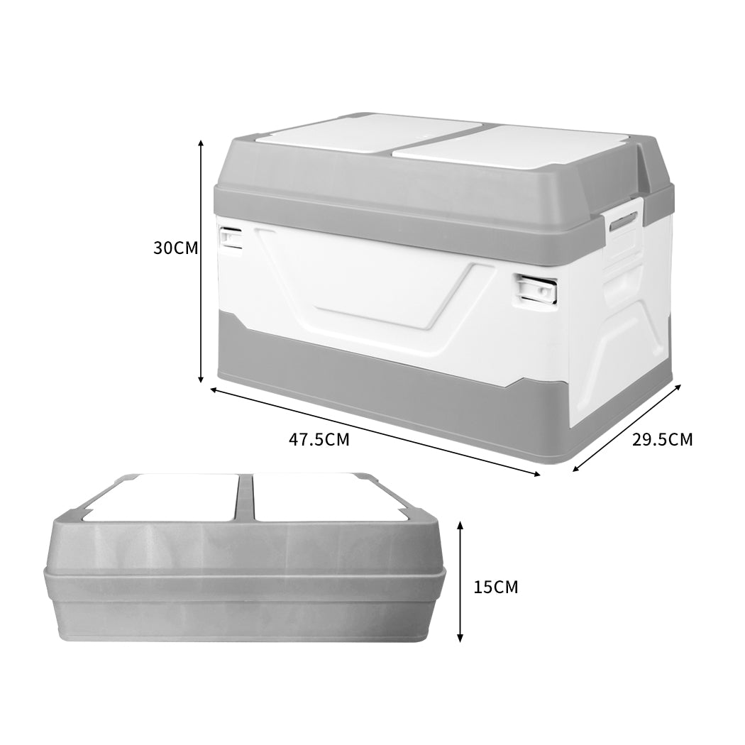 Car Boot Organiser 3-in-1 Collapsible Grey