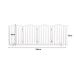 Wooden Pet Gate Dog Fence Safety White