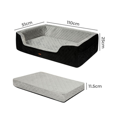 Dog Car Booster Seat Velvet 110x51x25cm