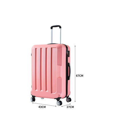 24" Travel Luggage Lightweight Rose Gold 24 inch