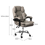 Gaming Chair Office Computer Grey No Footrest