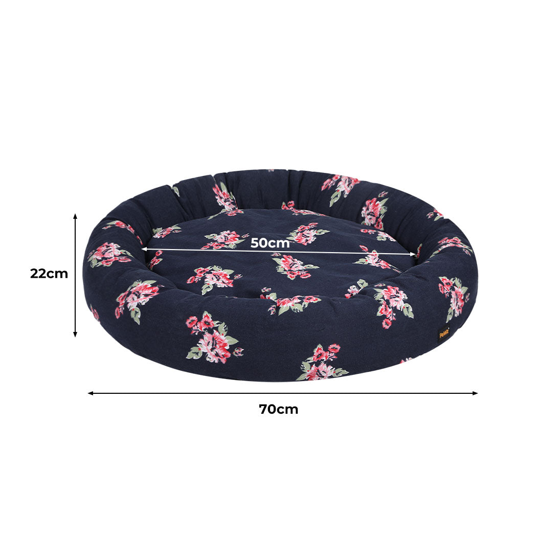 Pet Bed Washable Dog Calming Round Kennel Summer Outdoor