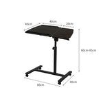 Mobile Laptop Desk Adjustable Oak