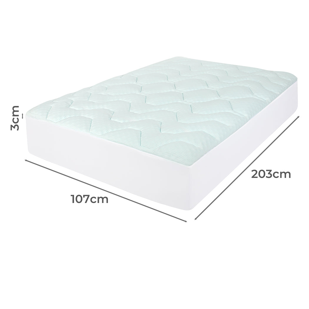 Mattress Topper Memory Foam King Single 107x203x3cm