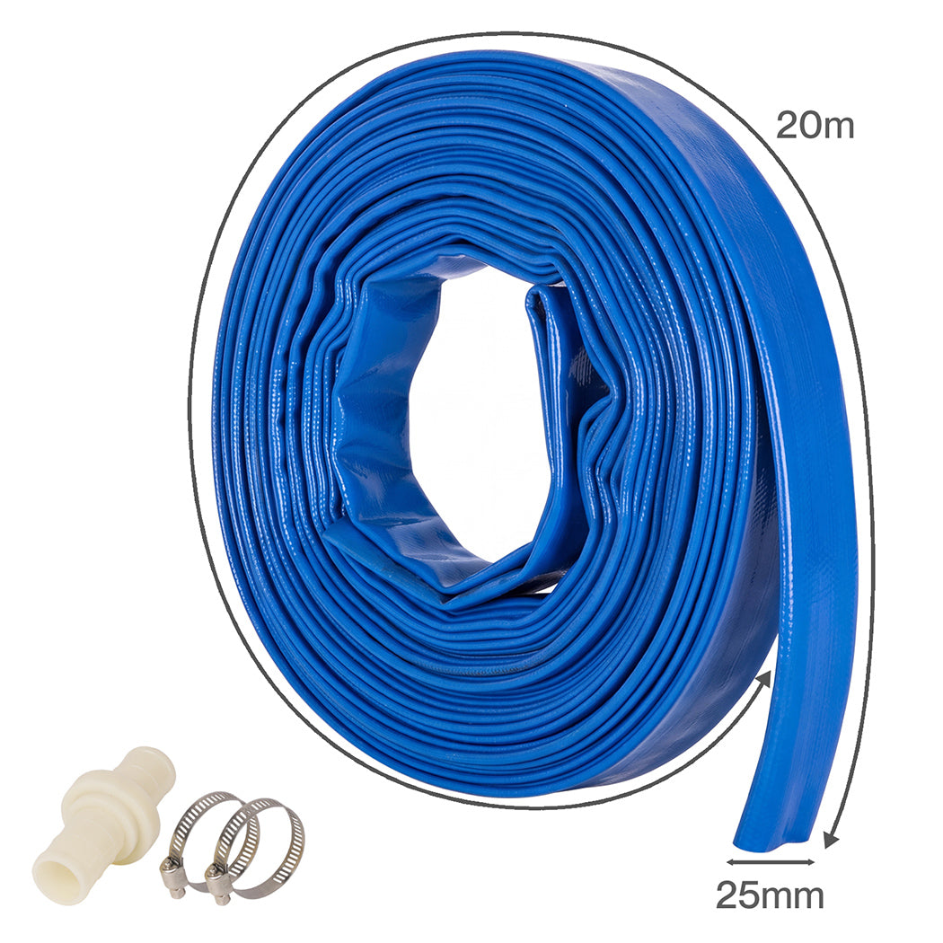 Reinforced Hose Pipe 20m Blue 2.54x2000cm