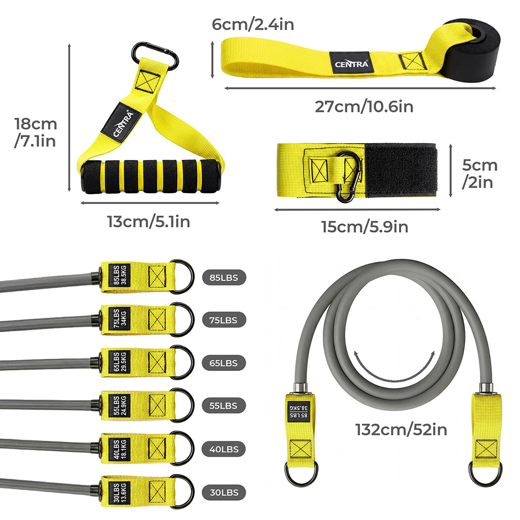 Resistance Bands Set 350LB 12 Piece | HomeAndLiving - 4