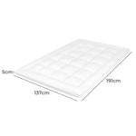 Ergonomic Mattress Topper Pillowtop Cover Bed Protector Double  Wood