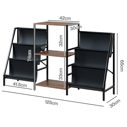 Vinyl Record Stand Storage 125x30x74cm
