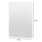 Frameless Wall Mirror Tempered Glass 60x45cm | HomeAndLiving