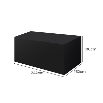 Versatile Outdoor Furniture Cover Garden Black 30cm Extension