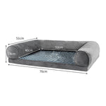 Pet Bed Sofa Dog Beds Bedding Soft M Grey Medium