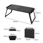 Functional Multifunctional Folding Desktop L Large  Wood Finish