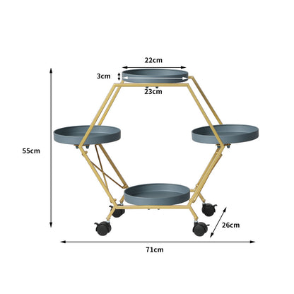 Plant Stand Garden Outdoor Indoor Grey