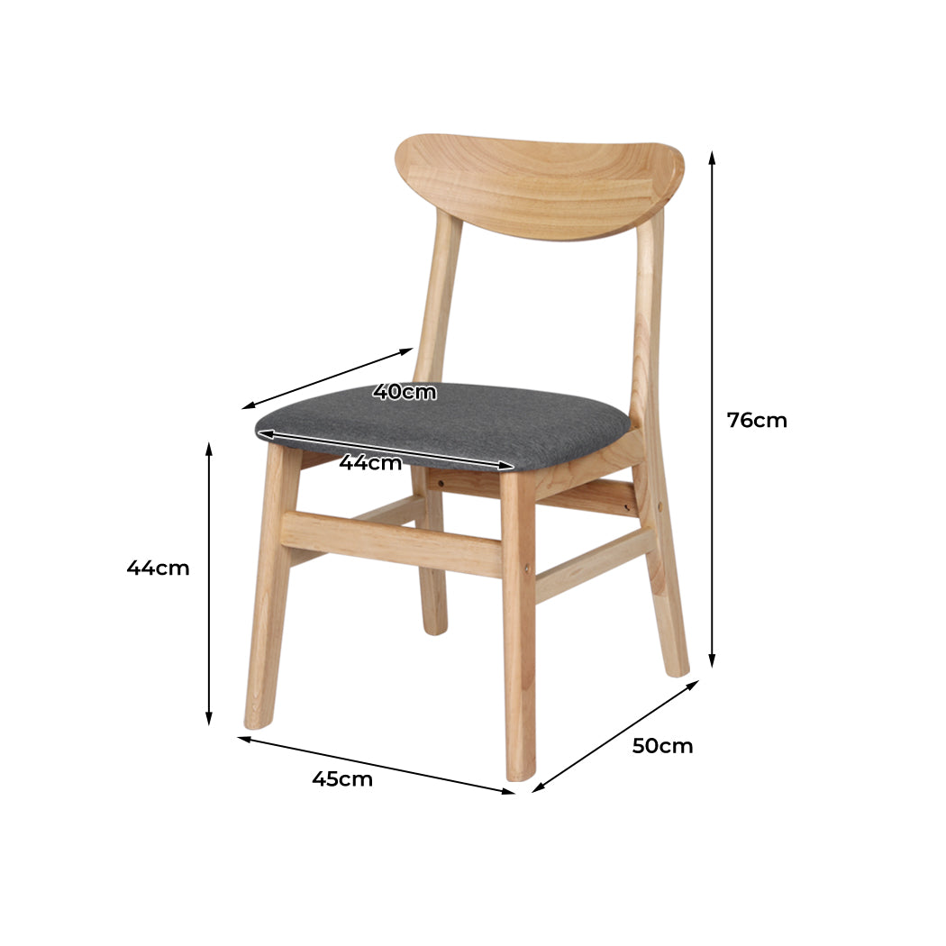Versatile 6xDining Chairs Kitchen Chair Nature  Durable Frame