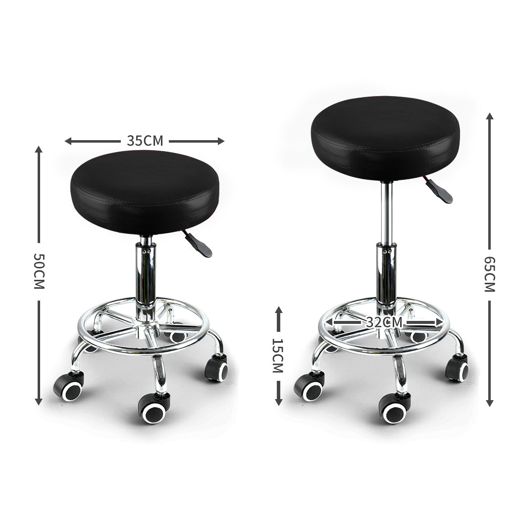 Salon Stool Swivel Bar Stools Black