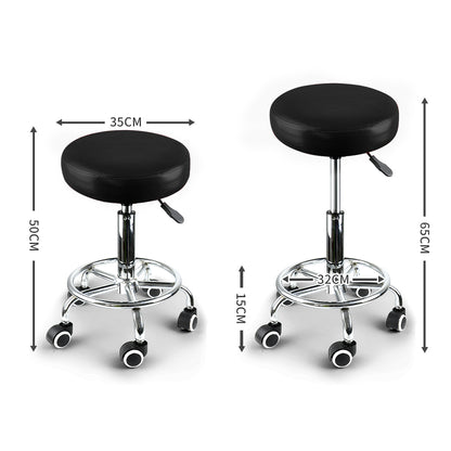 Salon Stool Swivel Bar Stools Black