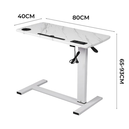 Premium Standing Desk Height Adjustable White  Sleek Modern Look