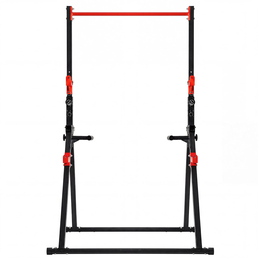 Centra Foldable Power Tower Pull Up Dip Station Adjustable Height Home Gym 220kg