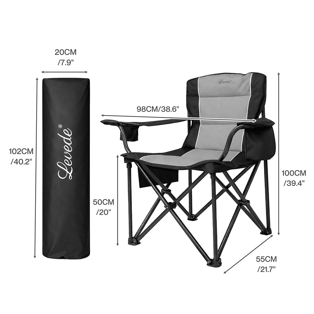 Folding Camping Chair Large 55x55x100cm
