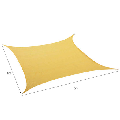 Sun Shade Sail Cloth Canopy Sand 180