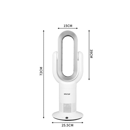 Bladeless Fan Portable Cooler 25.5x25.5x72cm