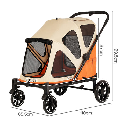 Dog Stroller Foldable Mesh 16x26cm