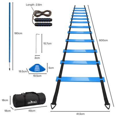 Soccer Agility Training Set Poles Ladder | HomeAndLiving - 4