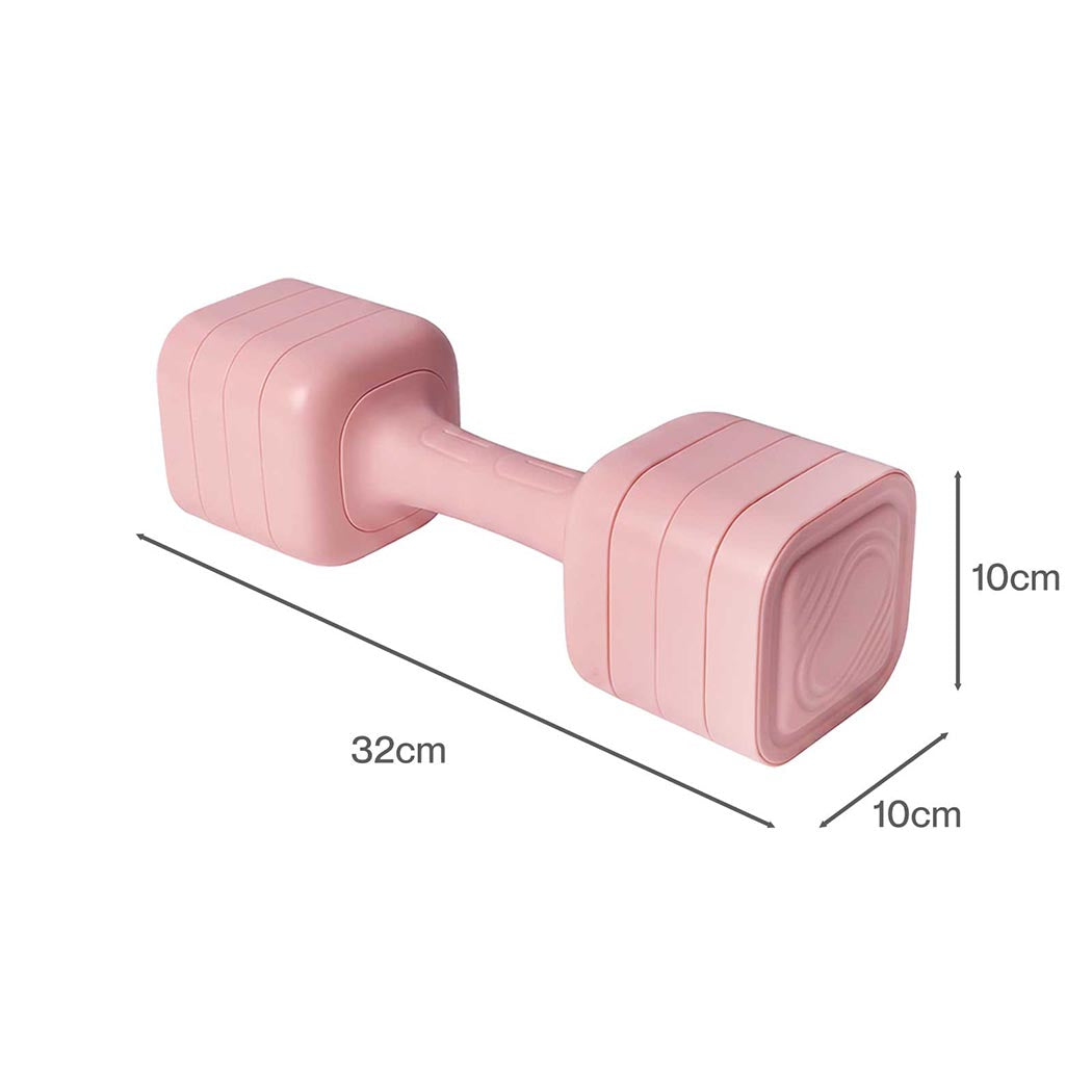 Adjustable Dumbbells Set Pink 32x10x10cm