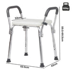 Adjustable Shower Chair Bath Seat Arms | HomeAndLiving
