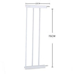 Baby Safety Gate Adjustable Pet White 20cm Extension