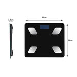 Bluetooth Body Fat Scale BMI Black