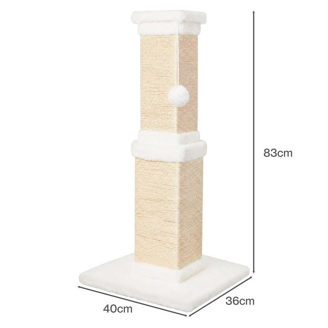 Cat Scratching Post Tall Sisal 40x36cm