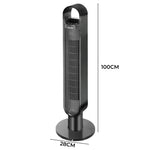 Portable Bladeless Tower Fan Black