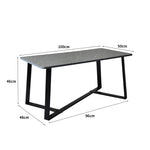 Coffee Table Side Table Teapoy Black