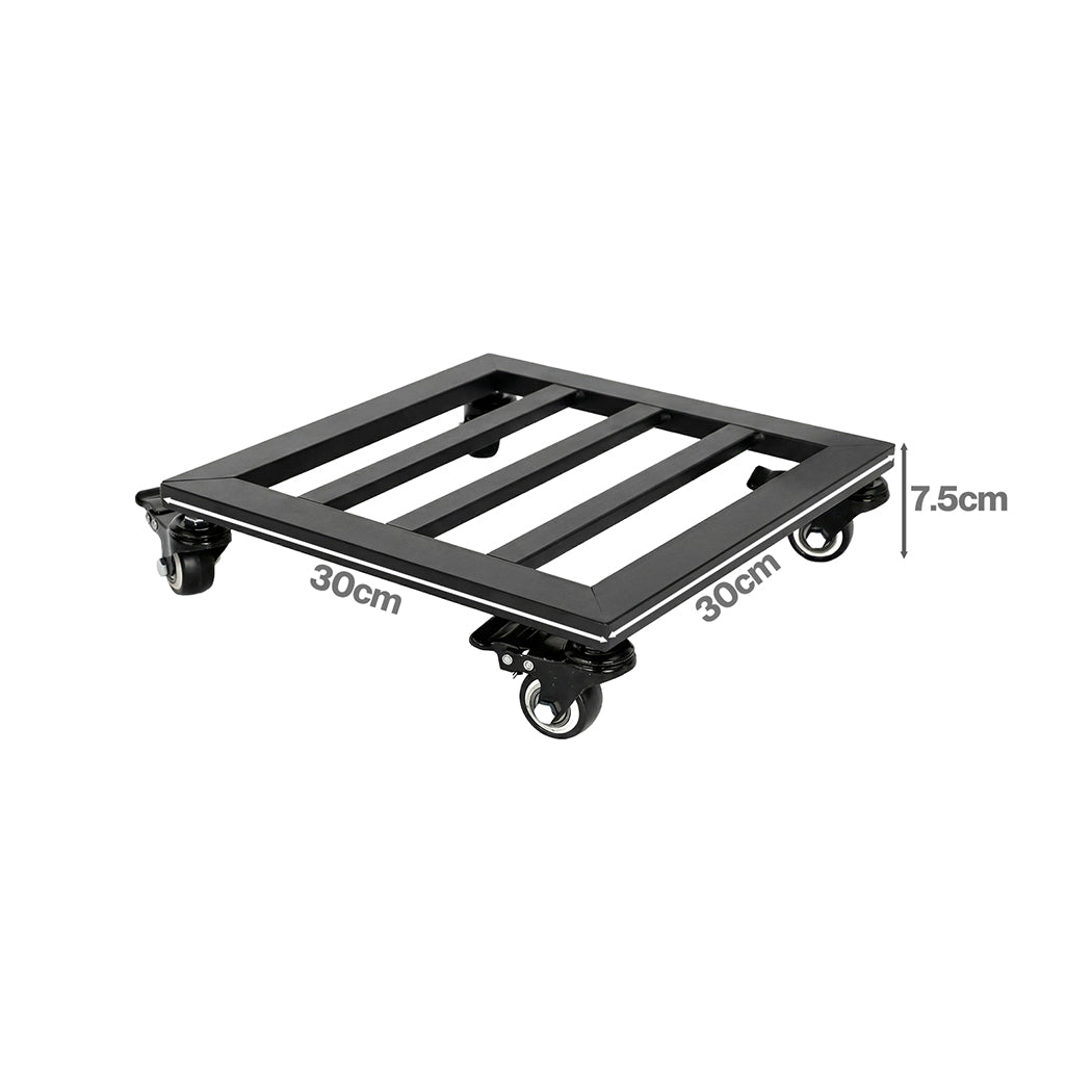 Plant Pot Trolley Caddy 172kg 2 Pack | HomeAndLiving - 4