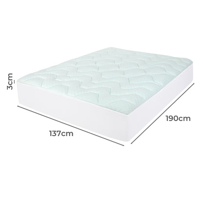Double Mattress Topper Memory Foam 190x137x3cm