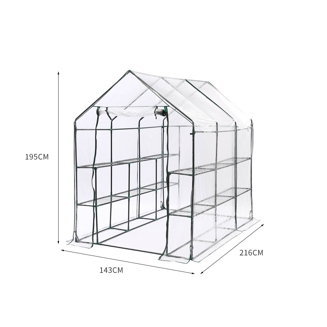 Greenhouse Walk In 3 Tier Garden