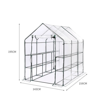 Greenhouse Walk In 3 Tier Garden