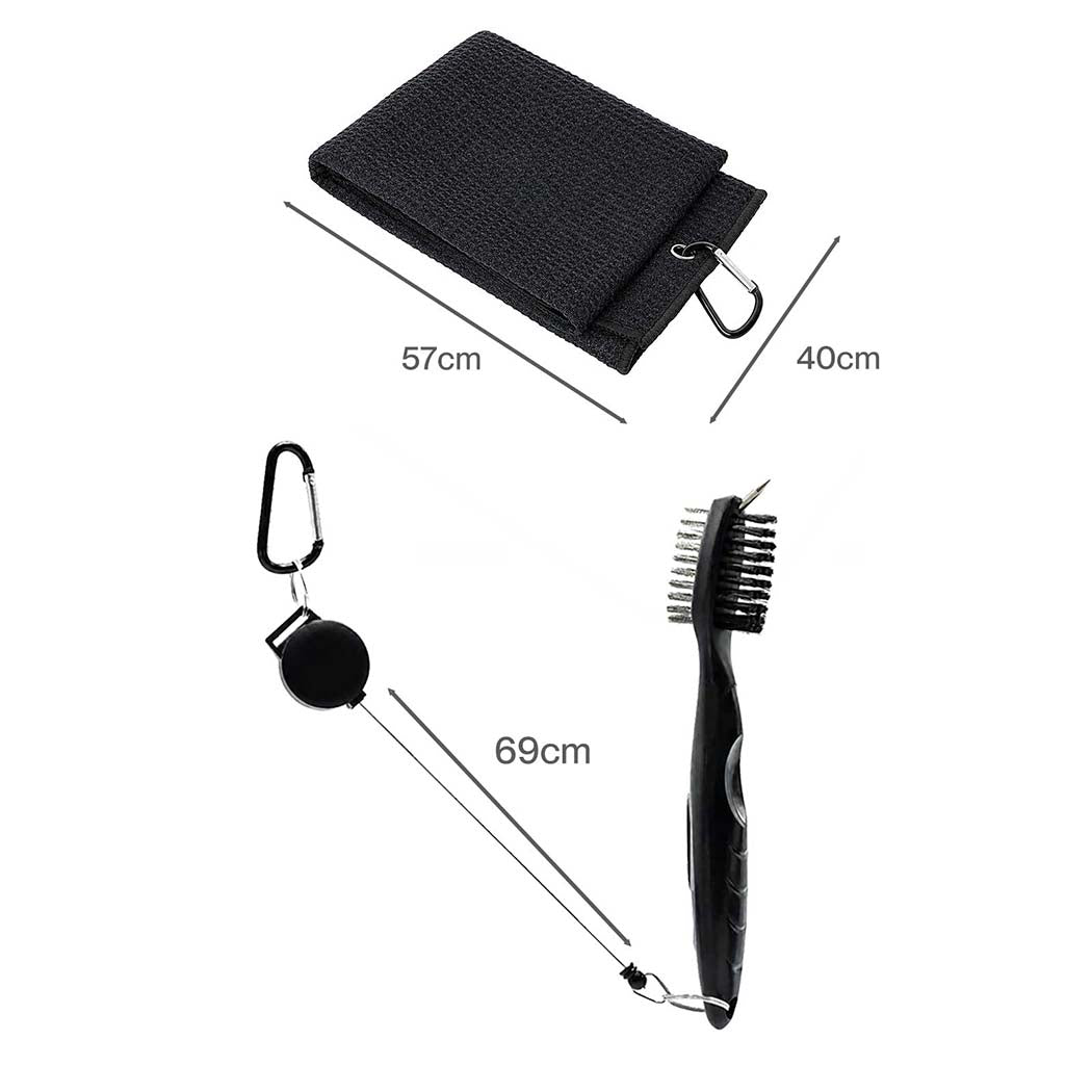 Golf Essentials Kit Black 57x40cm